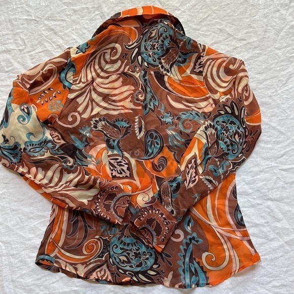 Craig Taylor Mia Paisley Silk Blouse - Picture 10 of 10